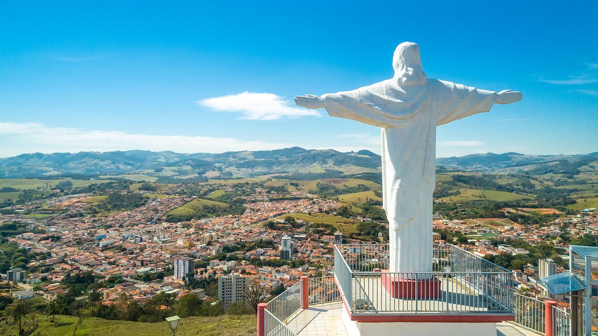 Vista da cidade de Socorro SP